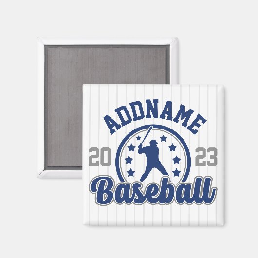 Personalisiert NAME Baseball Team Player Game Magnet (Vorderseite/Rückseite)