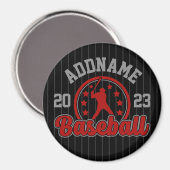 Personalisiert NAME Baseball Team Player Game Magnet (Vorderseite/Rückseite)