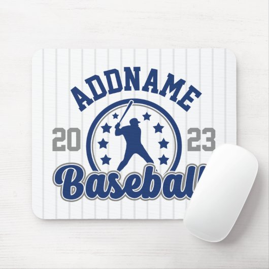 Personalisiert NAME Baseball Team Player Game Mousepad (Mit Mouse)