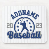 Personalisiert NAME Baseball Team Player Game Mousepad (Vorne)
