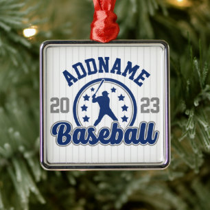 Personalisiert NAME Baseball Team Player Game Ornament Aus Metall