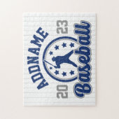 Personalisiert NAME Baseball Team Player Game Puzzle (Vertikal)