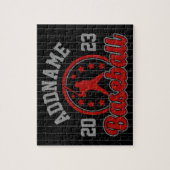 Personalisiert NAME Baseball Team Player Game Puzzle (Vertikal)