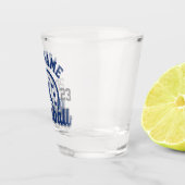 Personalisiert NAME Baseball Team Player Game Schnapsglas (Rechts)