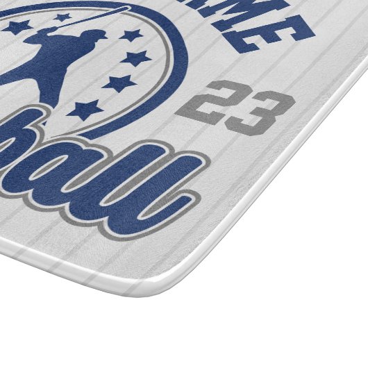 Personalisiert NAME Baseball Team Player Game Schneidebrett (Ecke)