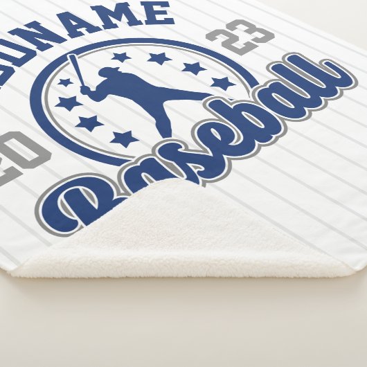 Personalisiert NAME Baseball Team Player Game Sherpadecke (3/4)