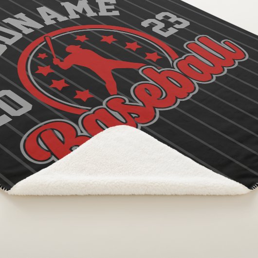 Personalisiert NAME Baseball Team Player Game Sherpadecke (3/4)