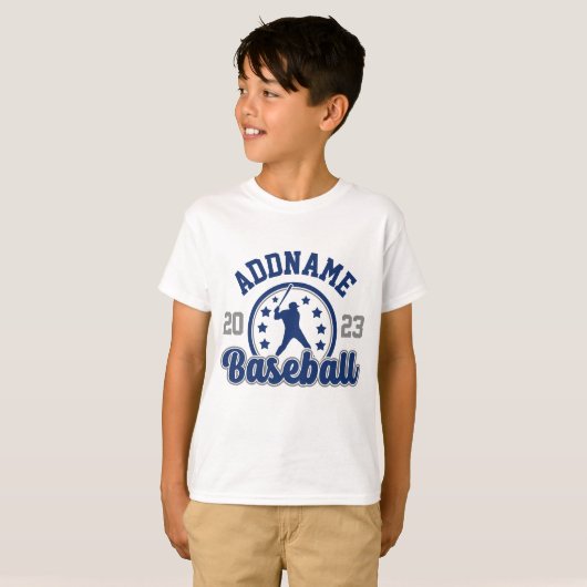 Personalisiert NAME Baseball Team Player Game T-Shirt (Vorne ganz)