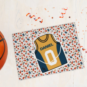 Personalisiert Name Basketball Große Geschenktüte