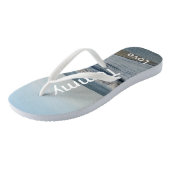 Personalisiert Name Beach Sand Flip Flops Badesandalen (Schrägansicht)