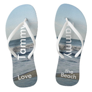 Personalisiert Name Beach Sand Flip Flops Badesandalen