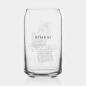 Personalisiert Name - benutzerdefinierte Definitio Dosenglas (Vorderseite)