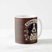Personalisiert Name Berner Dog Vater - Bernese Dad Kaffeetasse (VorderseiteRechts)