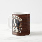 Personalisiert Name Berner Dog Vater - Bernese Dad Kaffeetasse (Vorderseite Links)