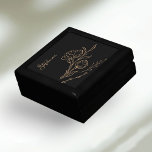 Personalisiert Name Black Gold Modernes Minimalist Erinnerungskiste<br><div class="desc">Entdecken Sie das Geschenk mit unserer personalisierten Black Gold Moderne Minimalistische Geschenkboxen. Jedes Element ist mit viel Raffinesse gestaltet,  um ein unvergessliches Erlebnis zu schaffen. Steigern Sie noch heute Ihr GIF-Spiel!</div>