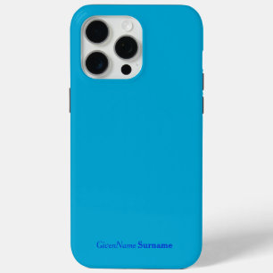 Personalisiert Name Blau Minimalistisch Case-Mate iPhone Hülle