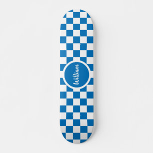 Personalisiert Name blau-weiß Karton Skateboard