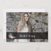 Personalisiert Name Boho Bouquet Brautparty Foto Einladung (Rückseite)