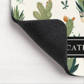 Personalisiert Name Boho Potted Pflanze Mousepad (Ecke)