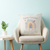 Personalisiert Name Boho Rainbow Butterfly Kissen (Stuhl )