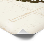 Personalisiert NAME Bull Steer Skull Western Ranch Poster (Ecke)