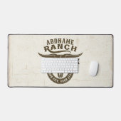 Personalisiert NAME Bull Steer Skull Western Ranch Schreibtischunterlage (Tastatur & Maus)