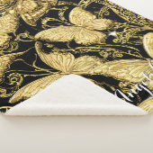 Personalisiert Name Butterfly Sherpadecke (3/4)