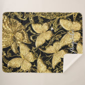Personalisiert Name Butterfly Sherpadecke (Vorderseite (Horizontal))
