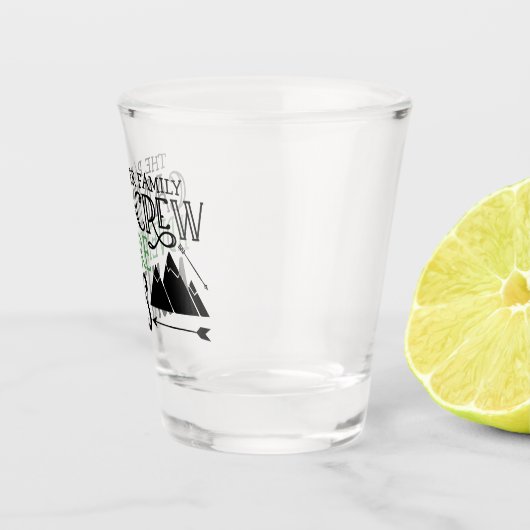 Personalisiert NAME Camping Erlebnis Schnapsglas (Rechts)