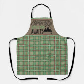 Personalisiert NAME Camping Erlebnis Schürze (Vorderseite)