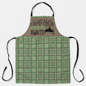 Personalisiert NAME Camping Erlebnis Schürze (Vorderseite)