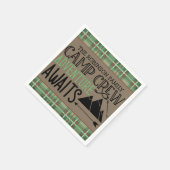 Personalisiert NAME Camping Erlebnis Serviette (Ecke)