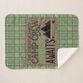 Personalisiert NAME Camping Erlebnis Sherpadecke (Vorderseite (Horizontal))