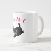 PERSONALISIERT NAME CAT TRAARING MASK JUMBO Tasse (Vorderseite Rechts)