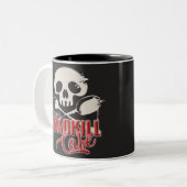 Personalisiert NAME Cheeky Roadkill Cafe Diner Zweifarbige Tasse (Vorderseite Links)