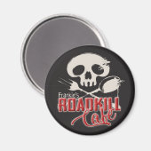 Personalisiert NAME Cheeky Roadkill Café Küche Magnet (Vorderseite/Rückseite)