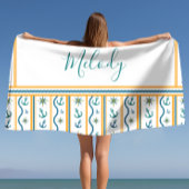 Personalisiert Name Chic Anchor Design Handtuch