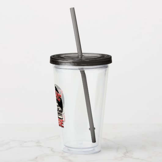 Personalisiert NAME Classic Car Garage Custom Shop Acryltrinkbecher (Links)