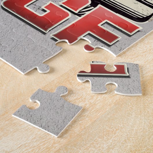 Personalisiert NAME Classic Car Garage Custom Shop Puzzle (Seite)