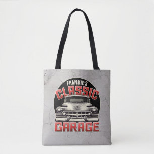 Personalisiert NAME Classic Car Garage Custom Shop Tasche