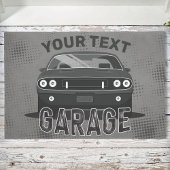 Personalisiert NAME Classic Muscle Garage Retro Fußmatte