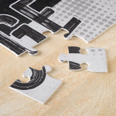 Personalisiert NAME Classic Muscle Garage Retro Puzzle (Seite)