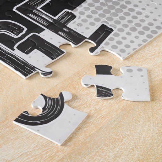 Personalisiert NAME Classic Muscle Garage Retro Puzzle (Seite)