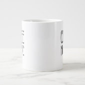 Personalisiert Name Coffee Maniac - Funny Jumbo-Tasse (Vorderseite)