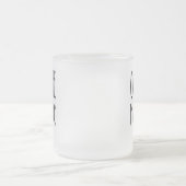 Personalisiert Name Coffee Maniac - Funny Mattglastasse (Mittel)