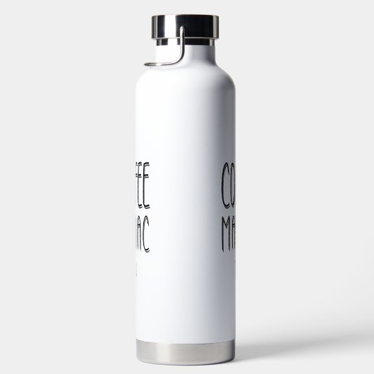 Personalisiert Name Coffee Maniac - Funny Trinkflasche (Rechts)