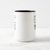 Personalisiert Name Coffee Maniac - Funny Zweifarbige Tasse (Mittel)