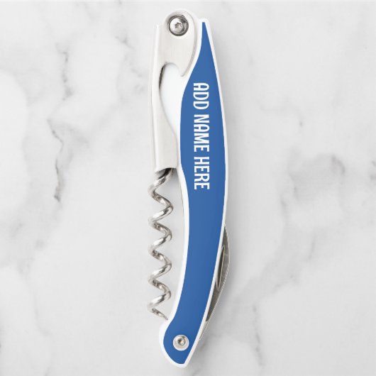 PERSONALISIERT NAME CORKSCREW CUSTOM FLASCHENOPENE KELLNERMESSER (Vorderseite)