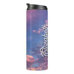 Personalisiert Name Cotton Candy Sky Thermosbecher