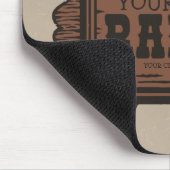 Personalisiert NAME Cowboy Guns Western Ranch Zeic Mousepad (Ecke)